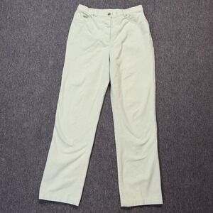 St‎ John Sport by Marie Gray Women's Light Green Pants Size 8 Straight Stretch